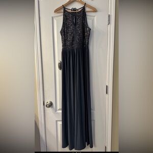 *Steel Blue* Morgan & Co Semi-Formal Homecoming dress